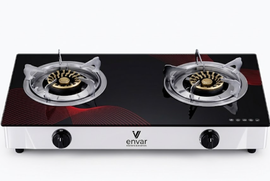 Envar Auto Glass Double Burner Gas Stove souble burner